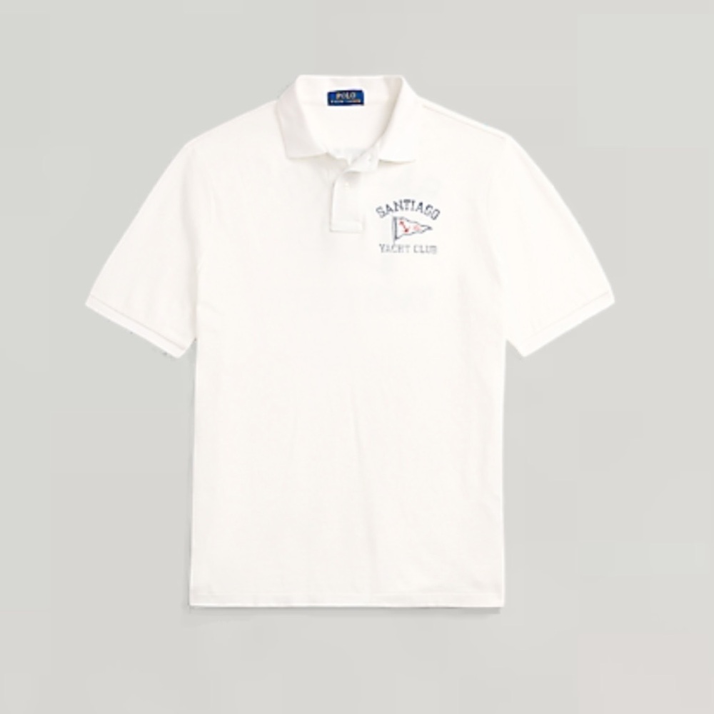 Polo Ralph Lauren Nautical Santiago Yacht Club Mesh Polo Shirt - Picture 3 of 8